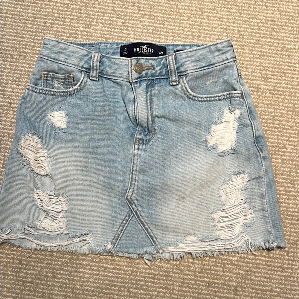 Hollister Blue Mini Pencil Skirt Casual